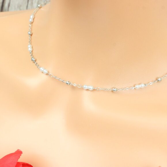 "Minimalist Necklace Chain, Elegant Jewelry for Women & Girls | MLCRC2143 - Picture 9 of 10